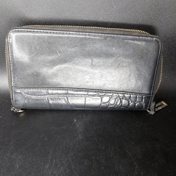 Vintage Isaac Mizrahi navy genuine‎ leather wallet - Picture 4 of 6